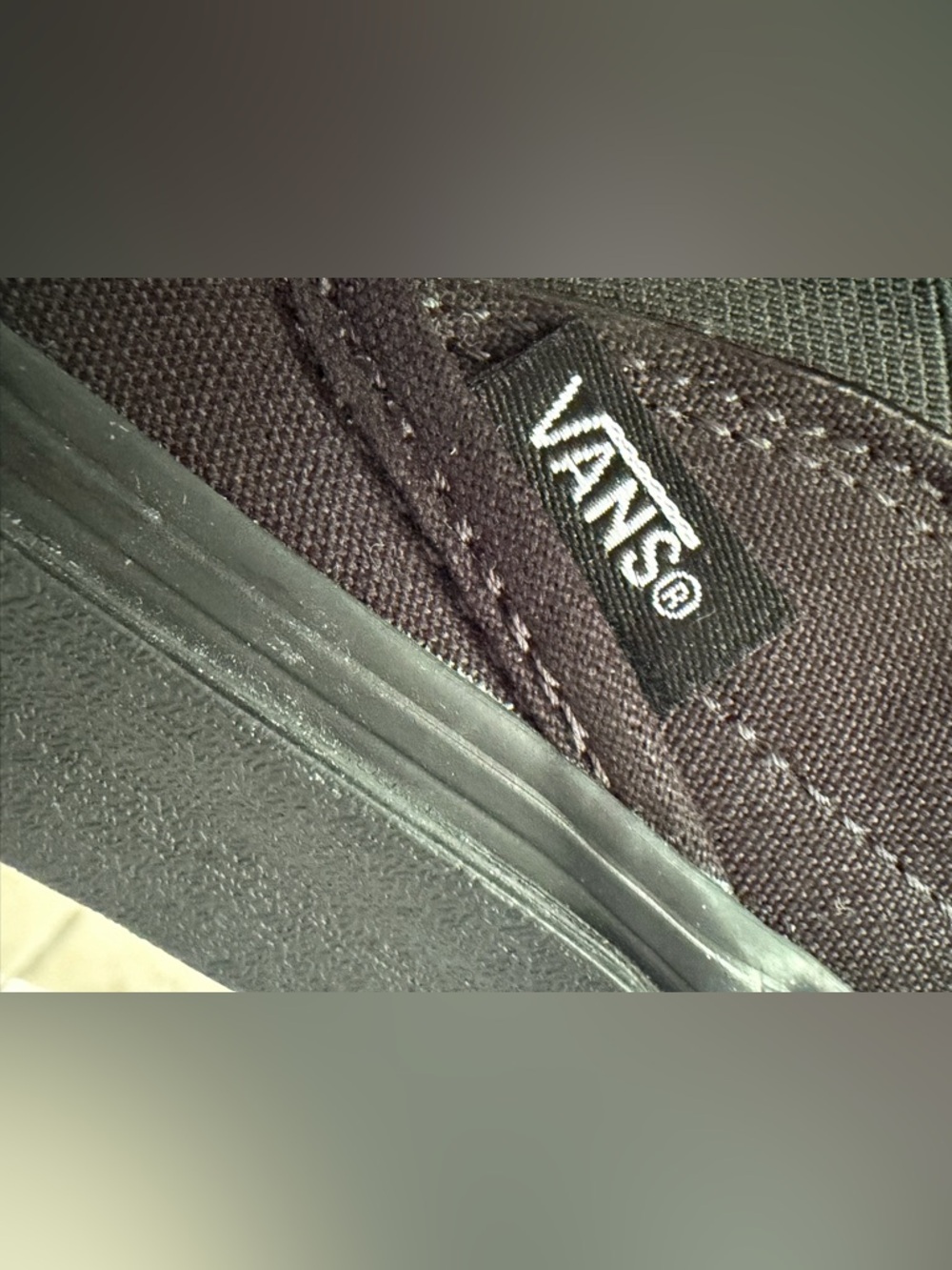 Vans Slip-On Black Sneakers Size 9 Women / 7.5 Men Classic - Picture 6 of 10